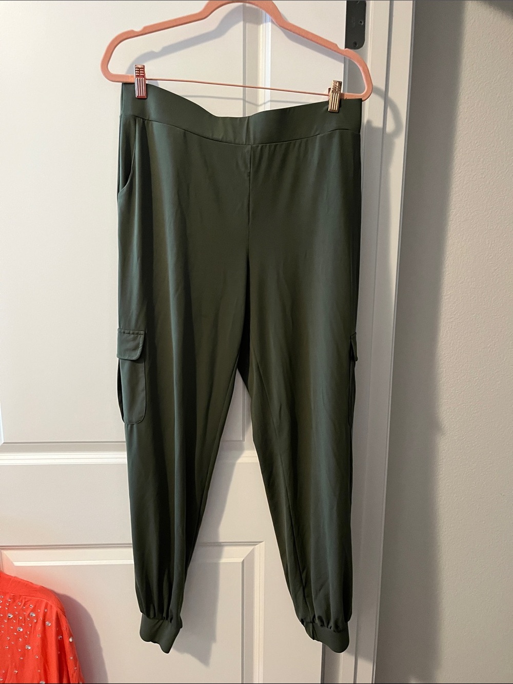 Lisa Rinna Collection Olive Green Cargo Joggers